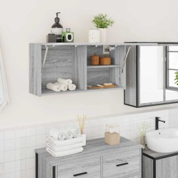 Bad-Wandschrank Grau Sonoma...