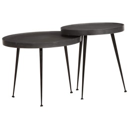 Couchtisch 2 Stk. Schwarz...