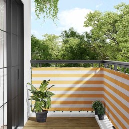 Balkon-Sichtschutz Gelb und...