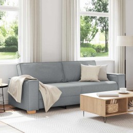 3-Sitzer-Sofa Hellgrau 180...