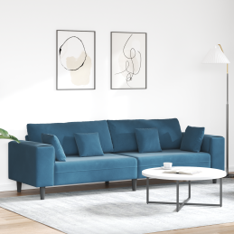 Samt Sofa mit Kissen mit...