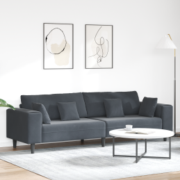 Samt Sofa mit Kissen mit...