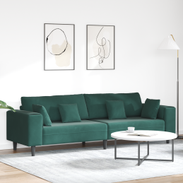 Samt Sofa mit Kissen mit...