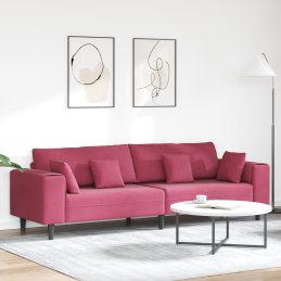Samt Sofa mit Kissen mit...