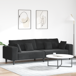Samt Sofa mit Kissen mit...