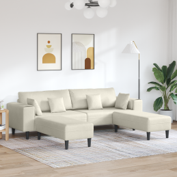Samt Sofa mit Kissen mit...