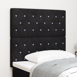 LED Kopfteil Schwarz 90 cm...