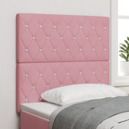 LED Kopfteil Rosa 100 cm Samt