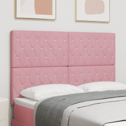 LED Kopfteil Rosa 80 cm Samt