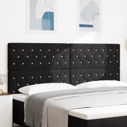 LED Kopfteil Schwarz 100 cm...