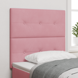 LED Kopfteil Rosa 100 cm Samt