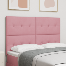 LED Kopfteil Pink 80 cm Samt