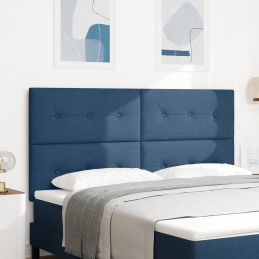 LED Kopfteil Blau 90 cm Stoff