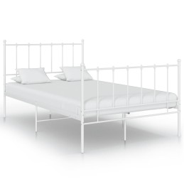 Bett Weiß Metall 120x200 cm