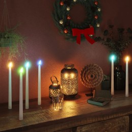 Flammenlose LED-Stabkerzen...