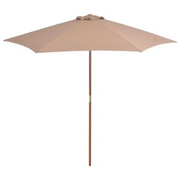Sonnenschirm mit Holz-Mast...