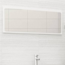 Badspiegel Hochglanz-Weiß...