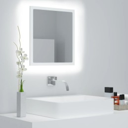 LED-Badspiegel Weiß...