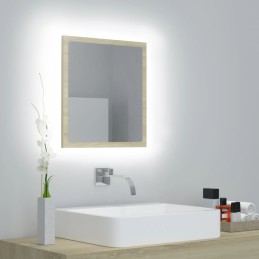 LED-Badspiegel Sonoma-Eiche...
