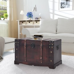 Vintage Schatztruhe Holz 66...