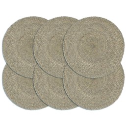 Tischsets 6 Stk. Uni Grau...