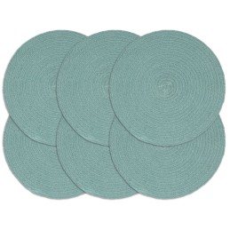 Tischsets 6 Stk. Uni Grün...