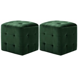 Pouf 2 Stk. Grün 30x30x30...