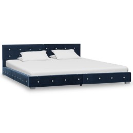 Bettgestell Blau Samt 160 x...
