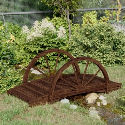 Gartenbrücke mit Rad-Design...